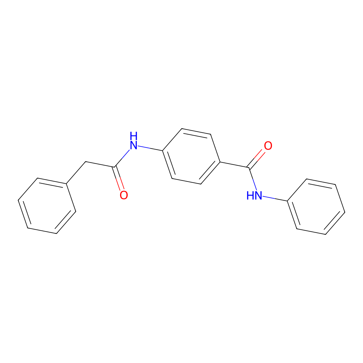 N-phenyl-4-[(2-phenylacetyl)amino]benzamide molecular structure, CAS 847571-79-3