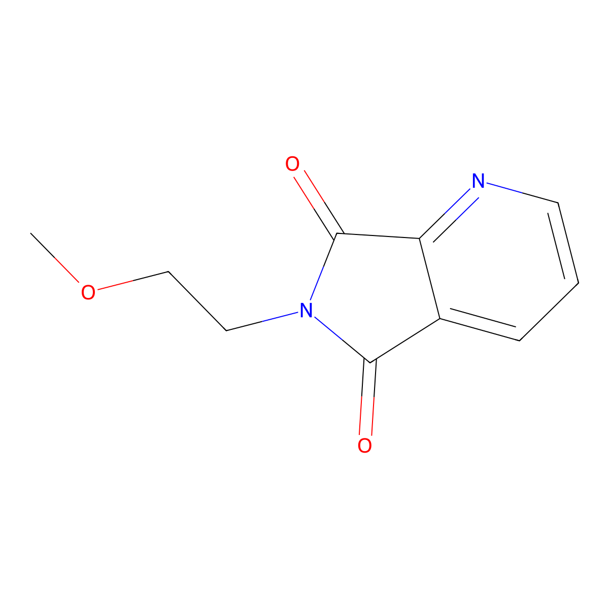 6-(2-Methoxyethyl)pyrrolo[3,4-b]pyridine-5,7-dione molecular structure, CAS 847572-03-6