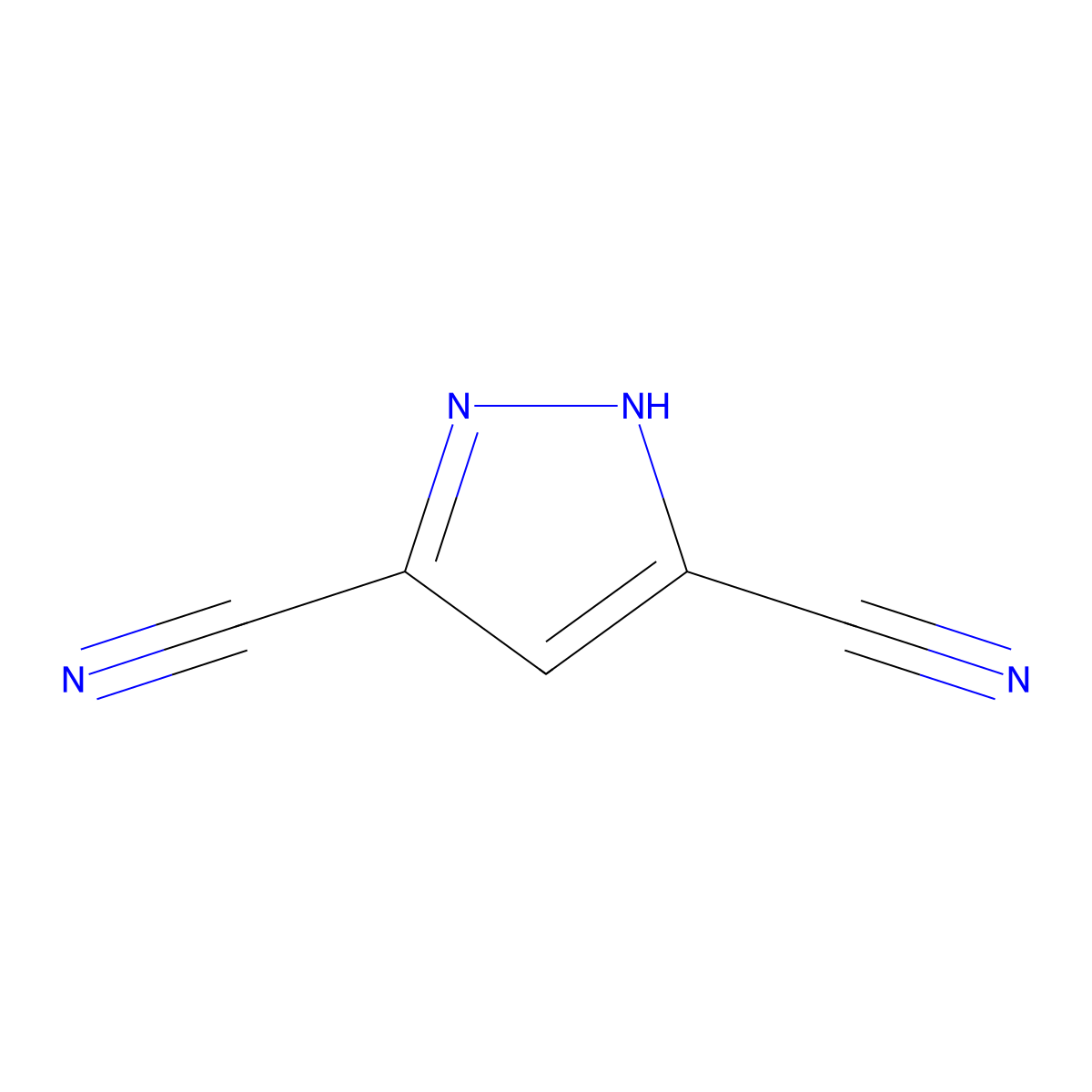 1H-Pyrazole-3,5-dicarbonitrile molecular structure, CAS 847573-68-6