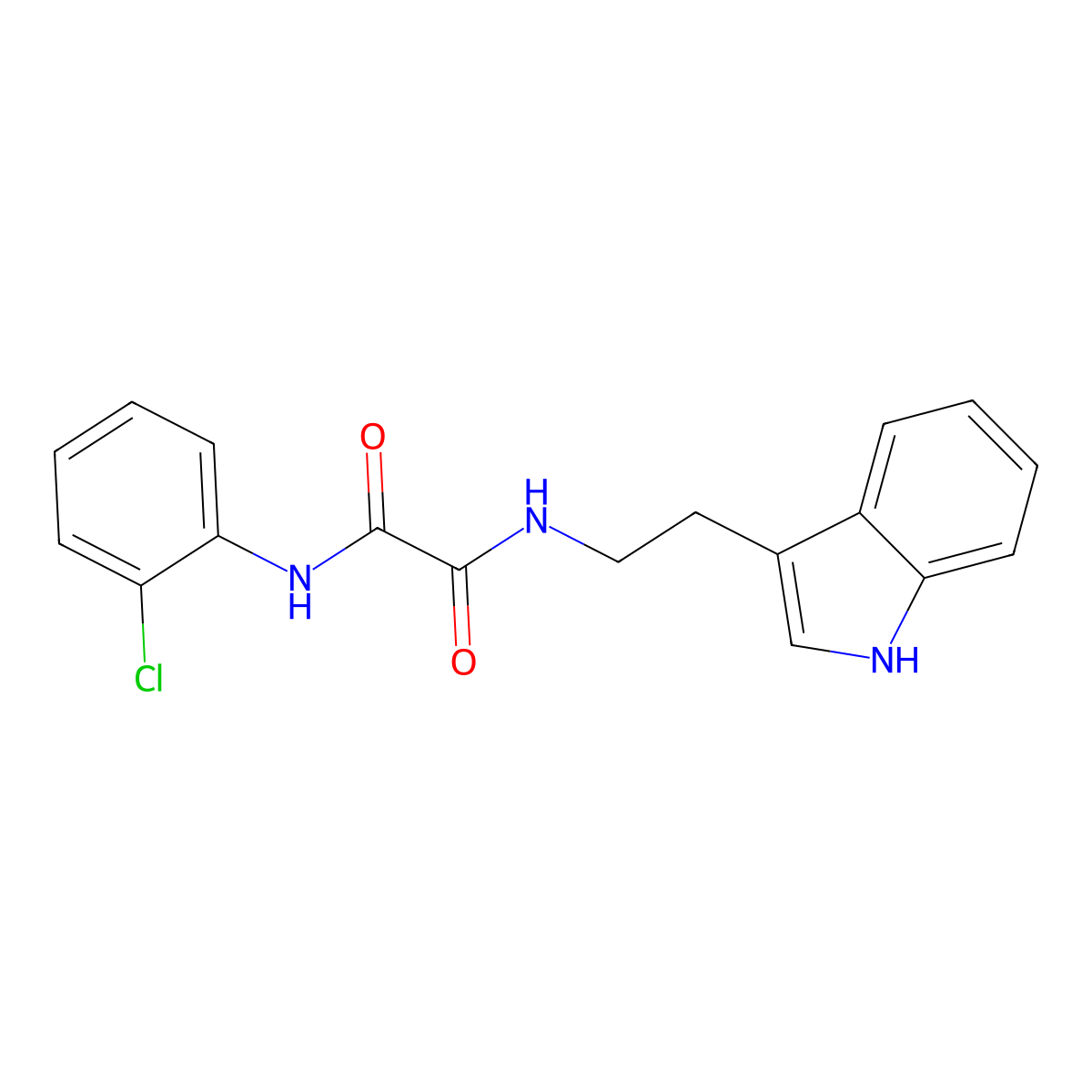 N'-(2-chlorophenyl)-N-[2-(1H-indol-3-yl)ethyl]oxamide molecular structure, CAS 847592-08-9