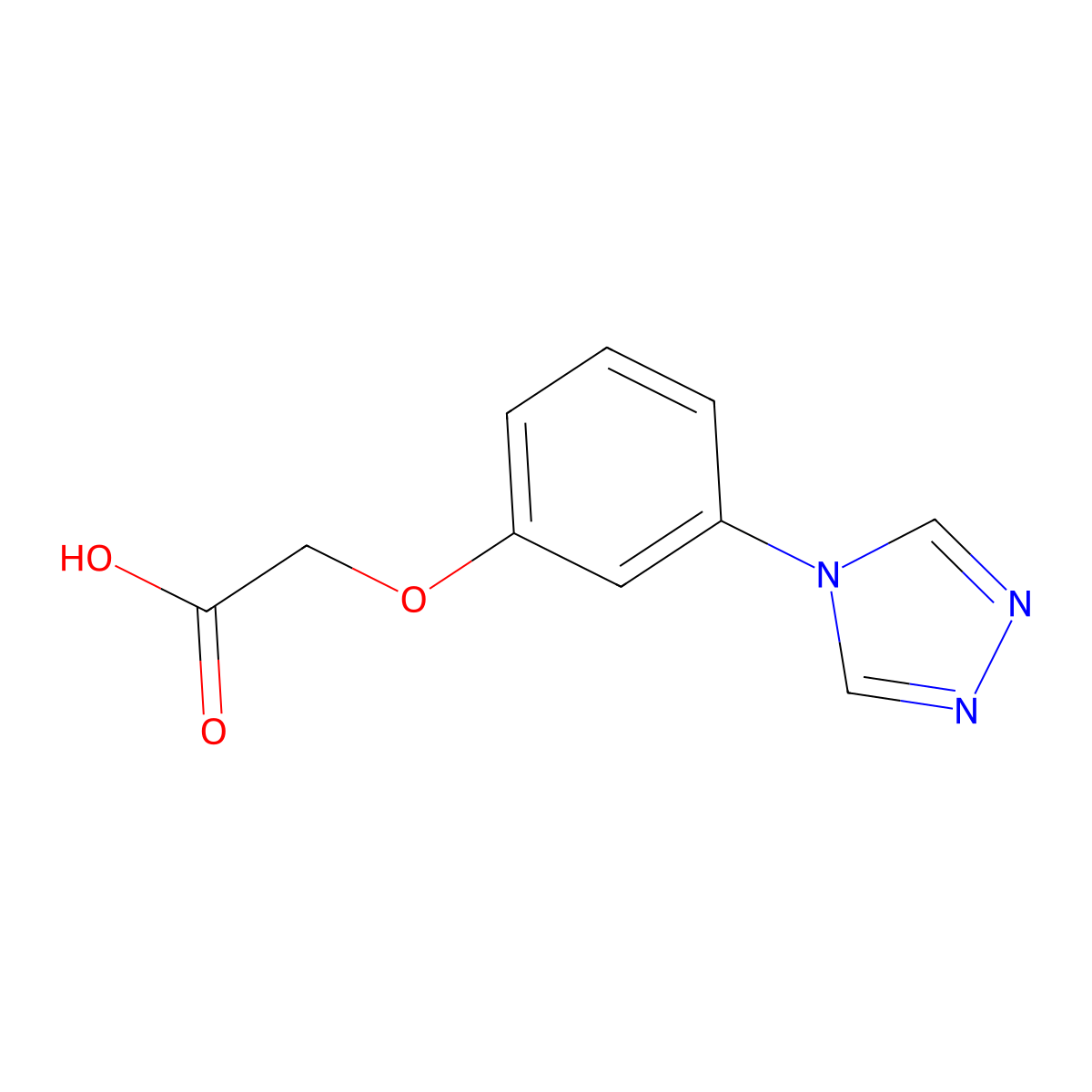 2-(3-(4H-1,2,4-triazol-4-yl)phenoxy)acetic acid molecular structure, CAS 847606-79-5