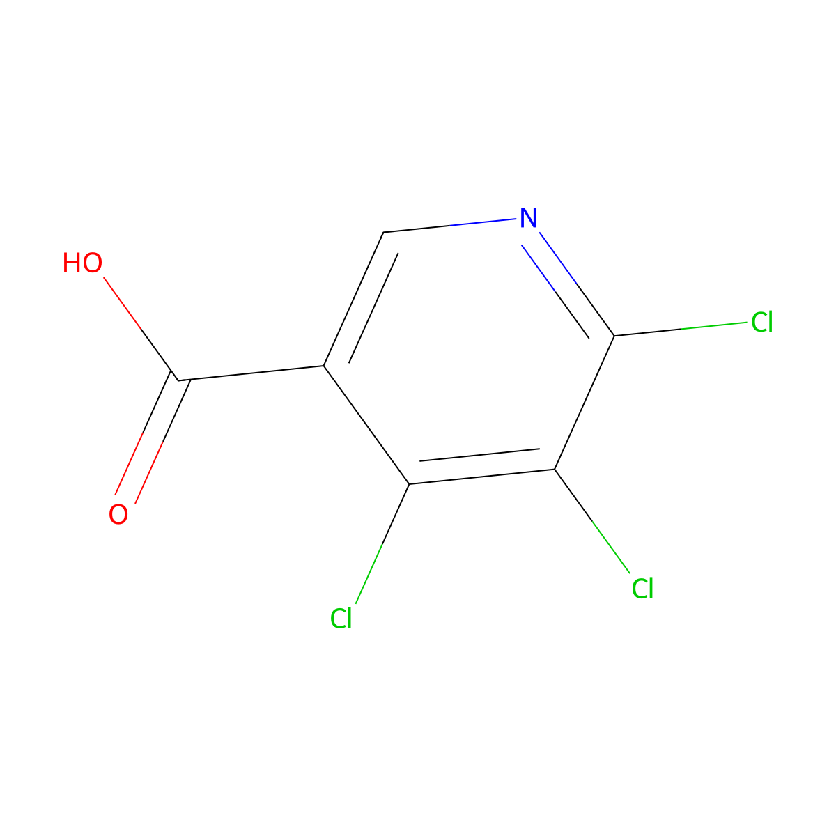 4,5,6-Trichloronicotinic acid molecular structure, CAS 847608-28-0