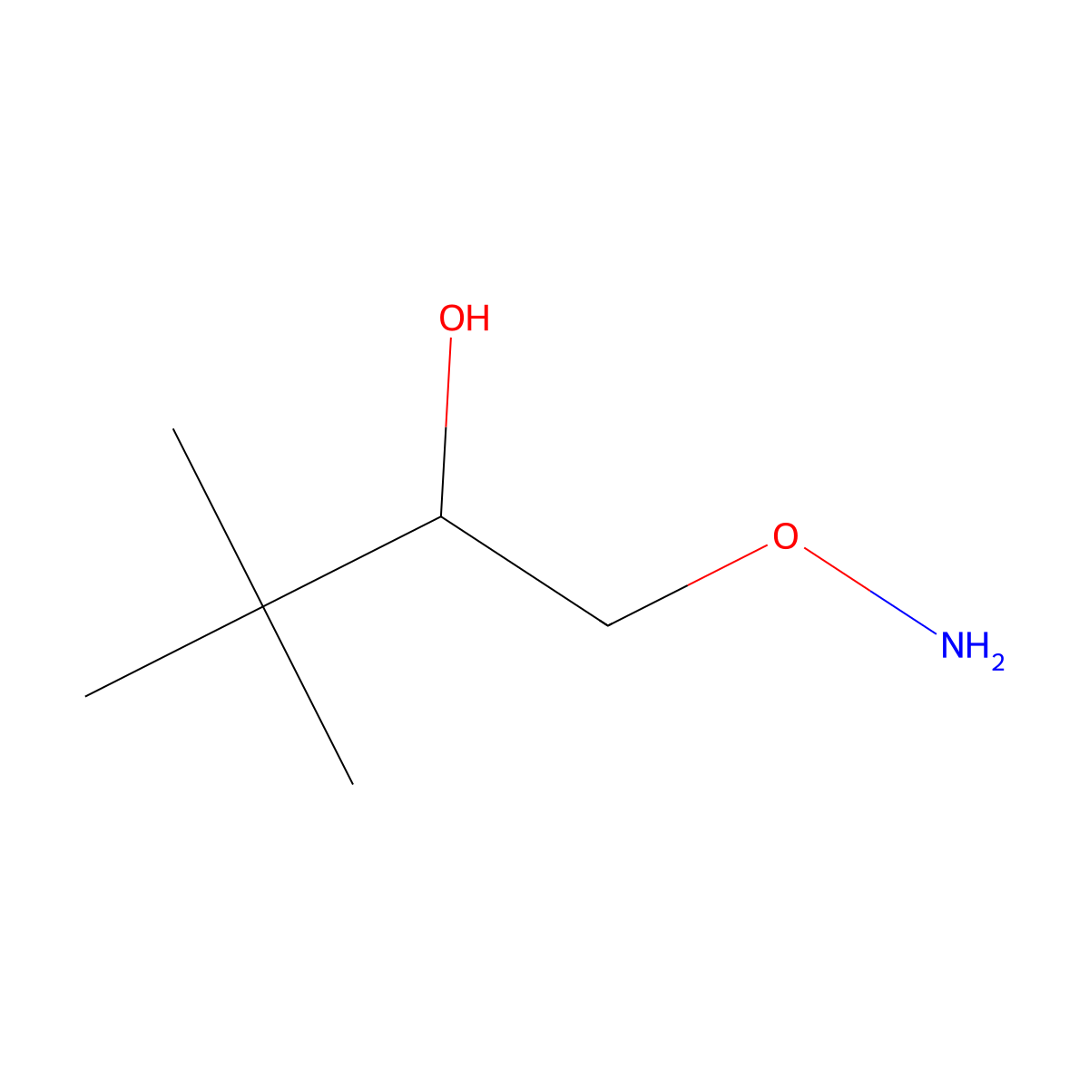 1-(Aminooxy)-3,3-dimethylbutan-2-ol molecular structure, CAS 847609-97-6