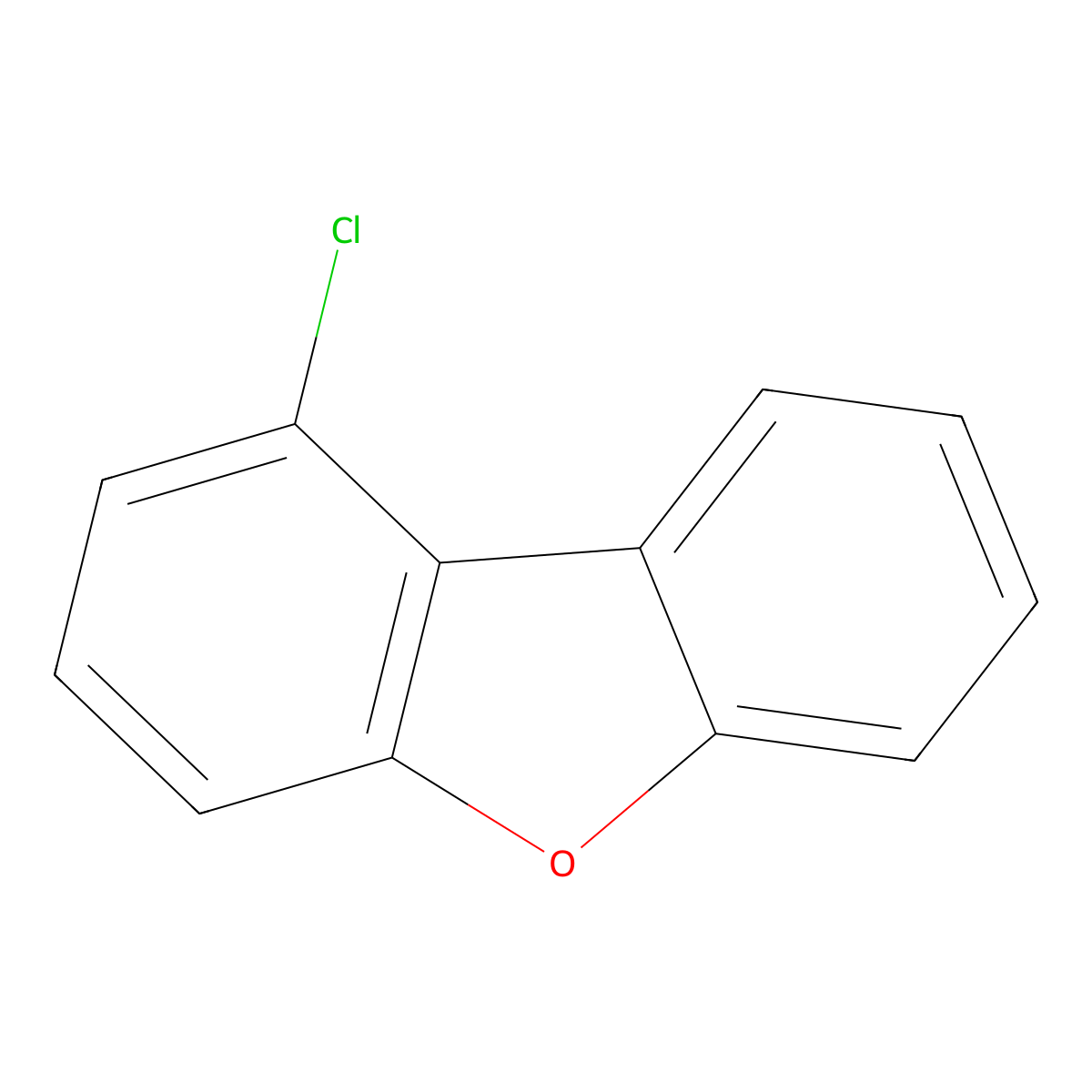 1-Chlorodibenzofuran molecular structure, CAS 84761-86-4
