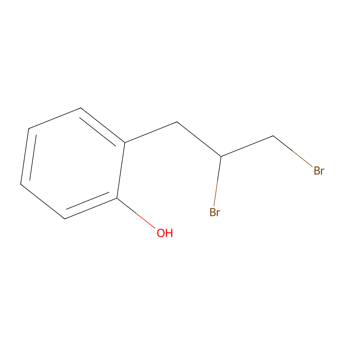 2-(2,3-Dibromopropyl)phenol molecular structure, CAS 84767-98-6