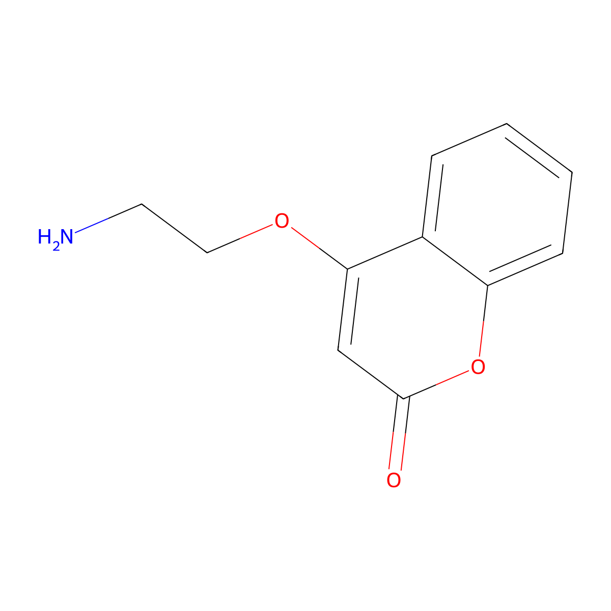 4-(2-aminoethoxy)-2H-chromen-2-one molecular structure, CAS 847673-15-8