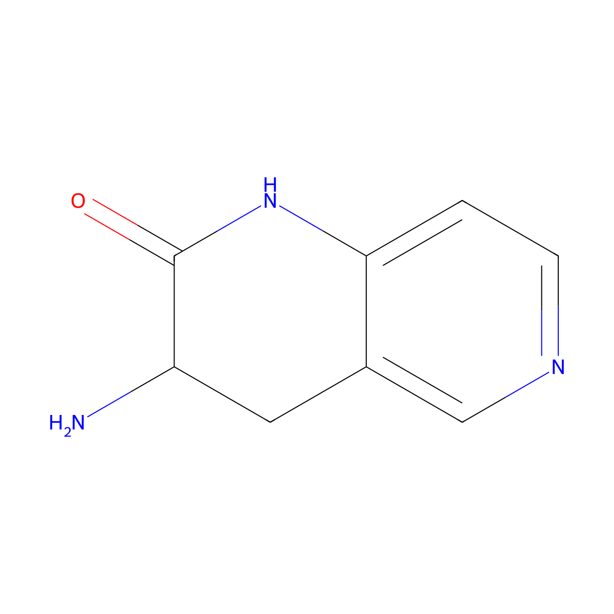 3-Amino-3,4-dihydro-1,6-naphthyridin-2(1H)-one molecular structure, CAS 847684-81-5