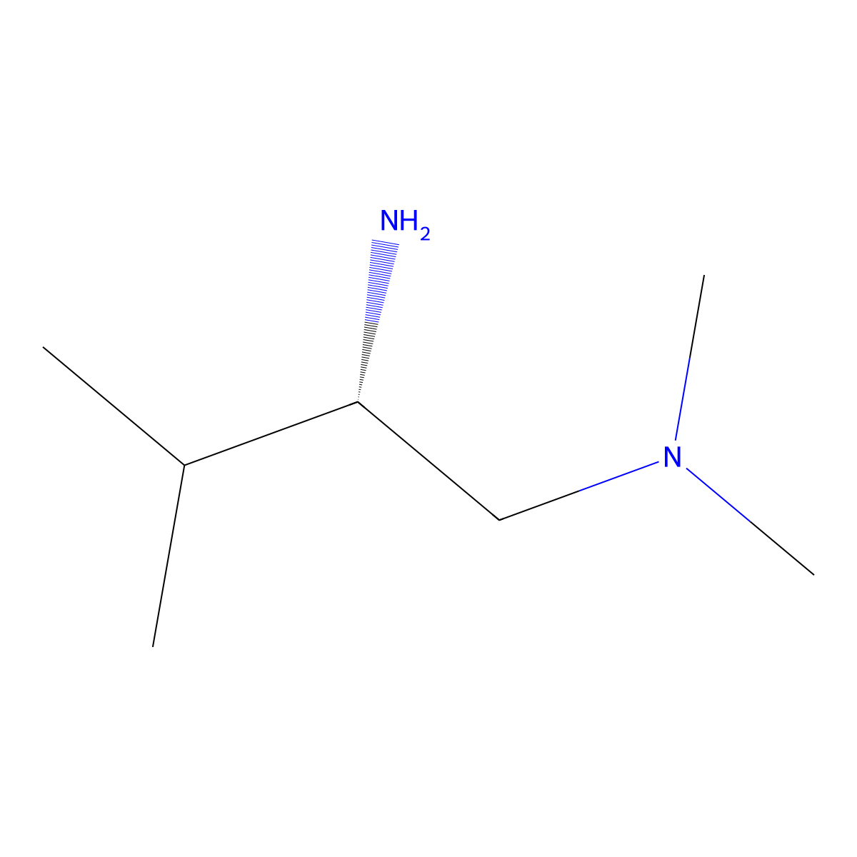 (2S)-1-dimethylamino-2-amino-3-methyl-butane molecular structure, CAS 847696-16-6