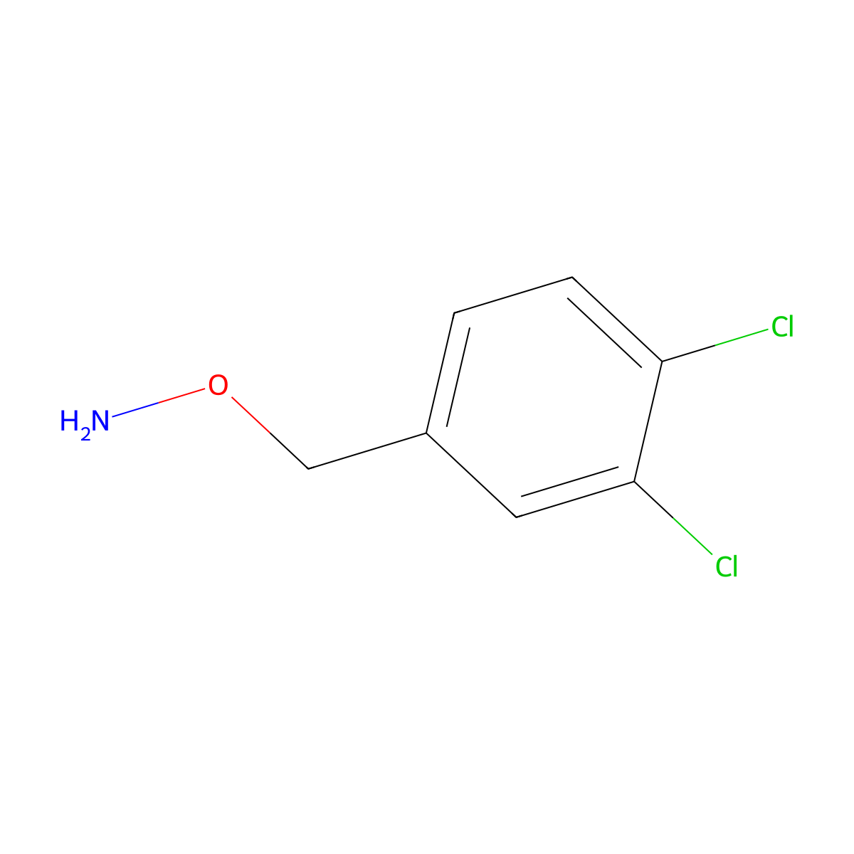 o-(3,4-Dichlorobenzyl)hydroxylamine molecular structure, CAS 84772-12-3