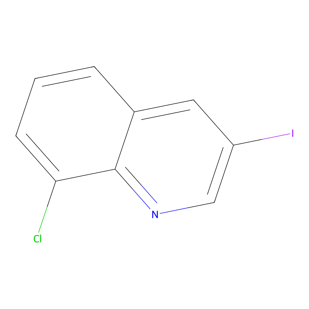 8-Chloro-3-iodoquinoline molecular structure, CAS 847727-21-3