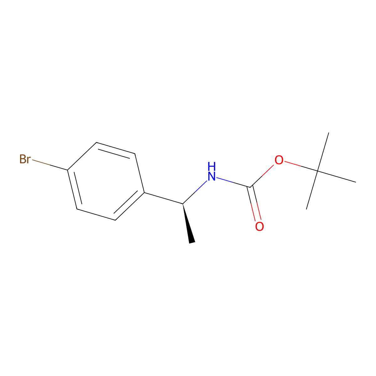 (S)-tert-Butyl (1-(4-bromophenyl)ethyl)carbamate molecular structure, CAS 847728-89-6