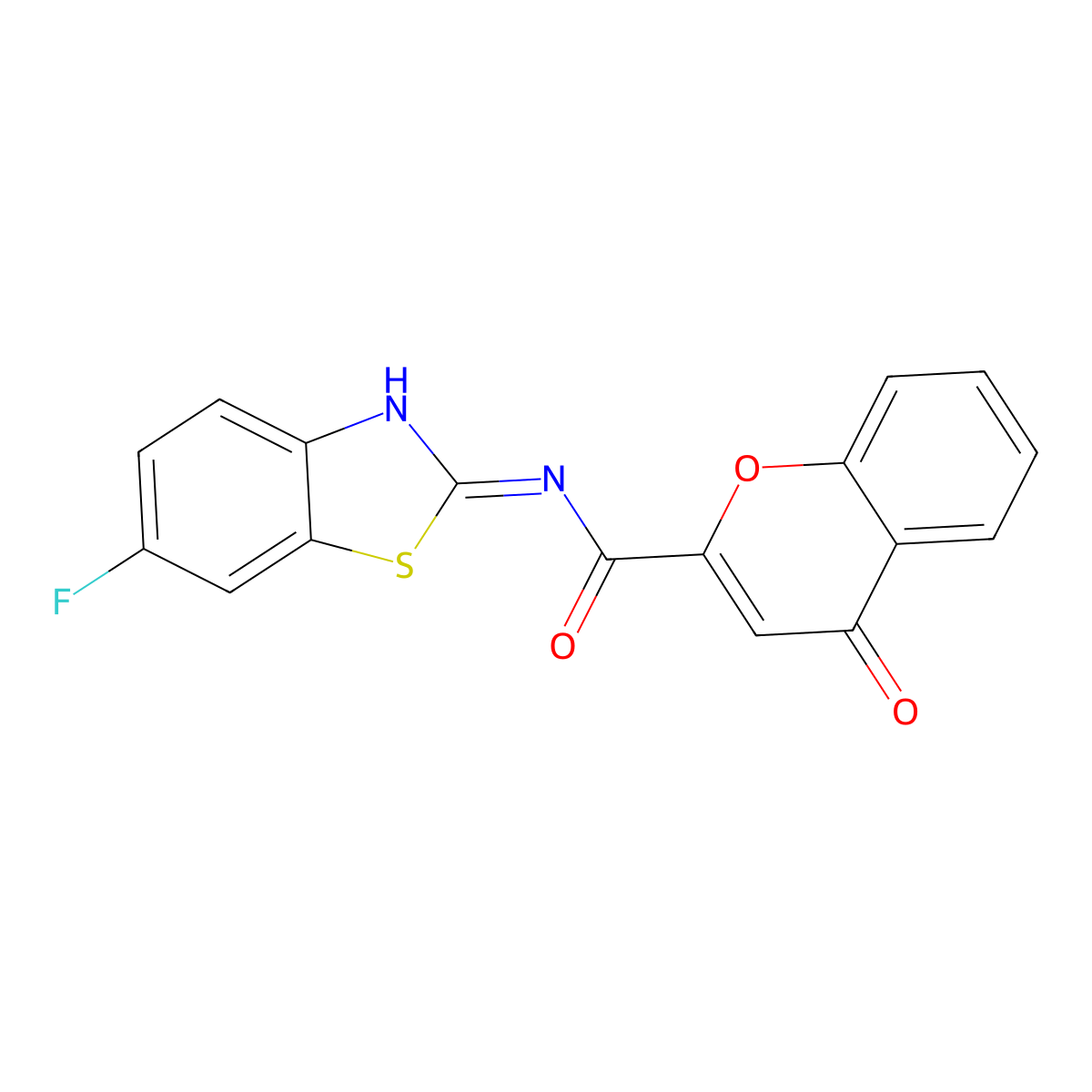 N-(6-fluoro-1,3-benzothiazol-2-yl)-4-oxo-4H-chromene-2-carboxamide molecular structure, CAS 847733-59-9