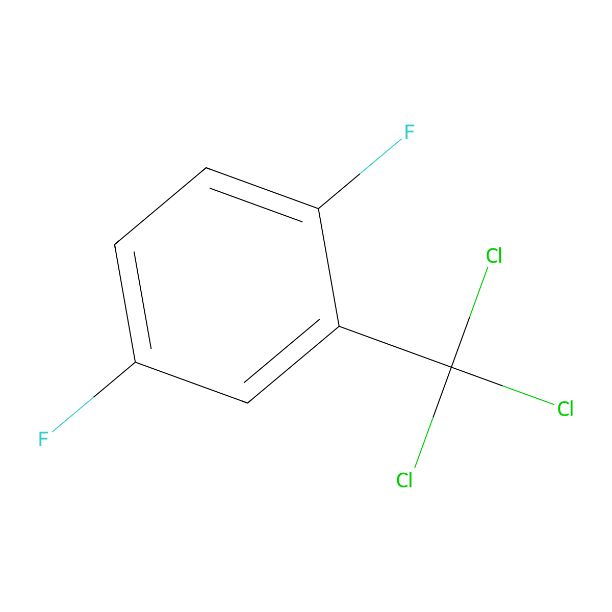 1,4-Difluoro-2-(trichloromethyl)benzene molecular structure, CAS 847744-21-2