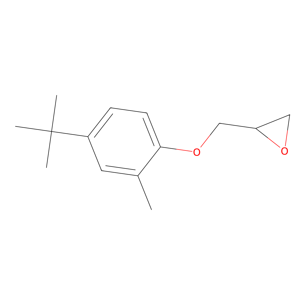 2-[(4-Tert-butyl-2-methylphenoxy)methyl]oxirane molecular structure, CAS 847744-32-5