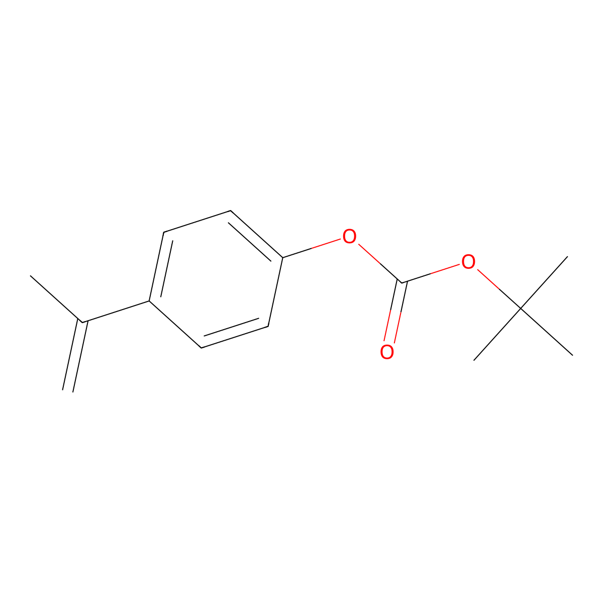 tert-Butyl 4-(prop-1-en-2-yl)phenyl carbonate molecular structure, CAS 84775-27-9
