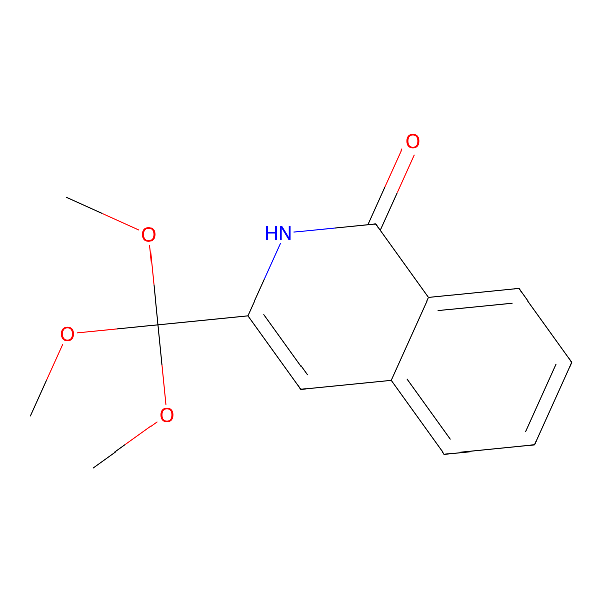 3-(Trimethoxymethyl)-1,2-dihydroisoquinolin-1-one molecular structure, CAS 847783-41-9