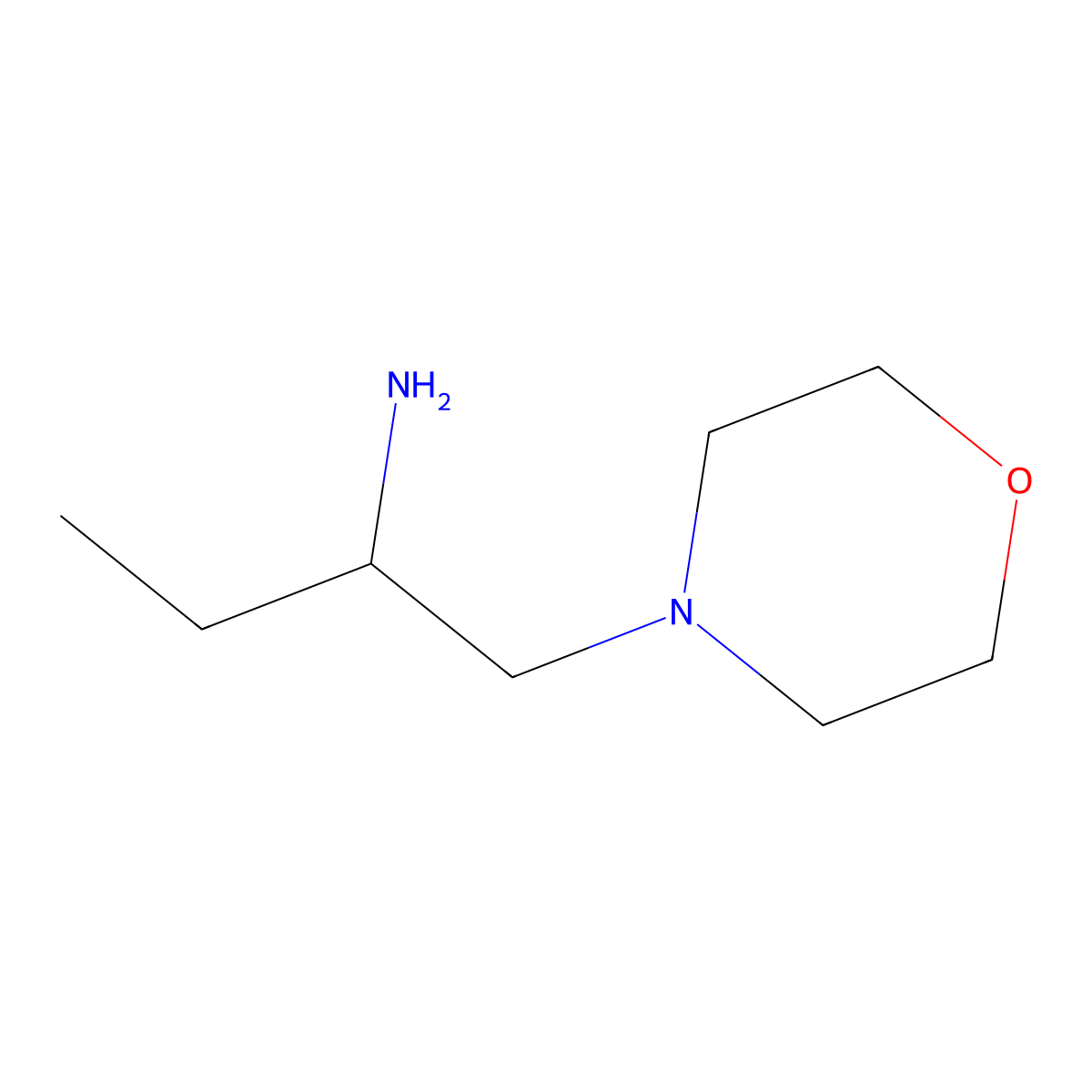 1-(Morpholin-4-yl)butan-2-amine molecular structure, CAS 847798-58-7