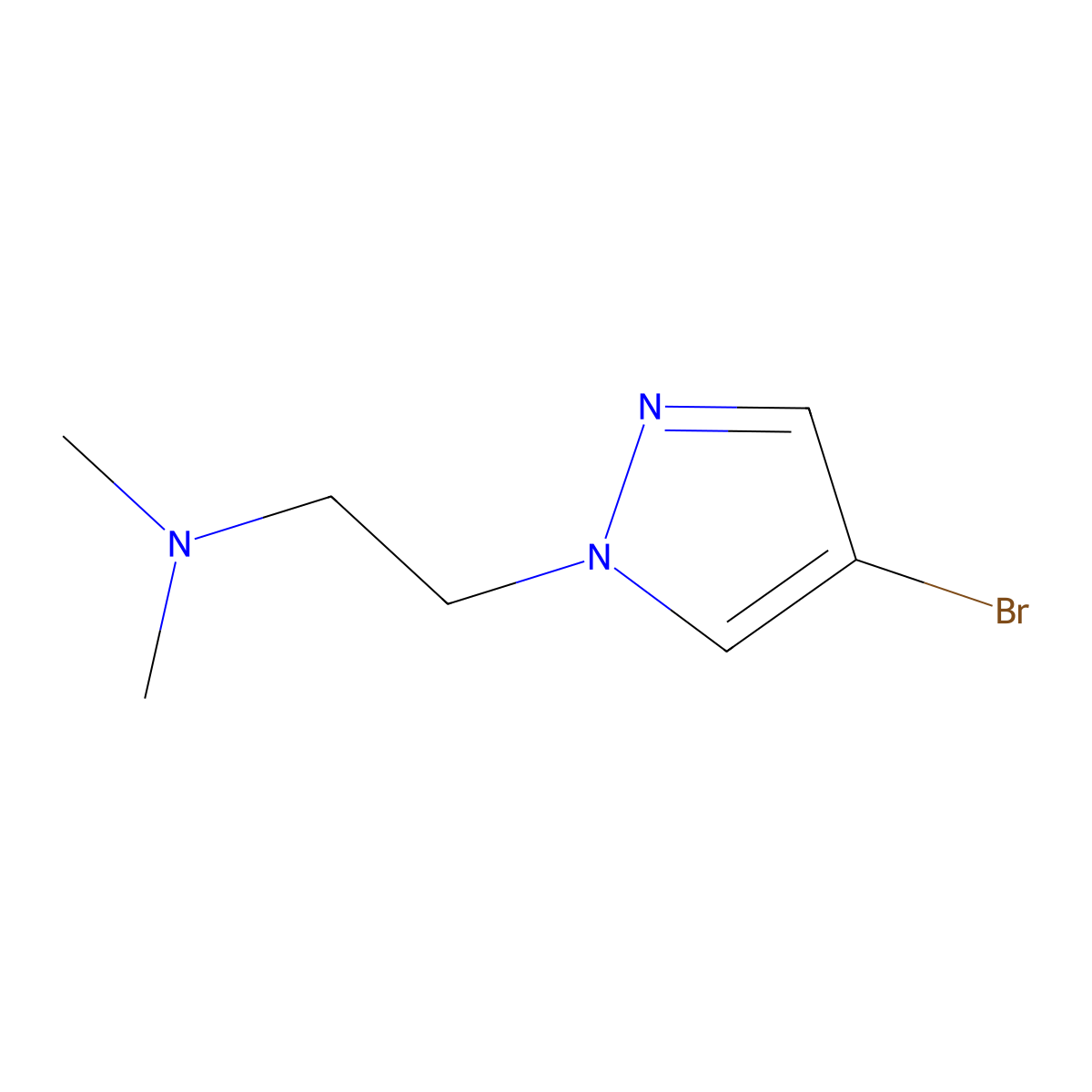 [2-(4-Bromopyrazol-1-yl)ethyl]dimethylamine molecular structure, CAS 847818-54-6