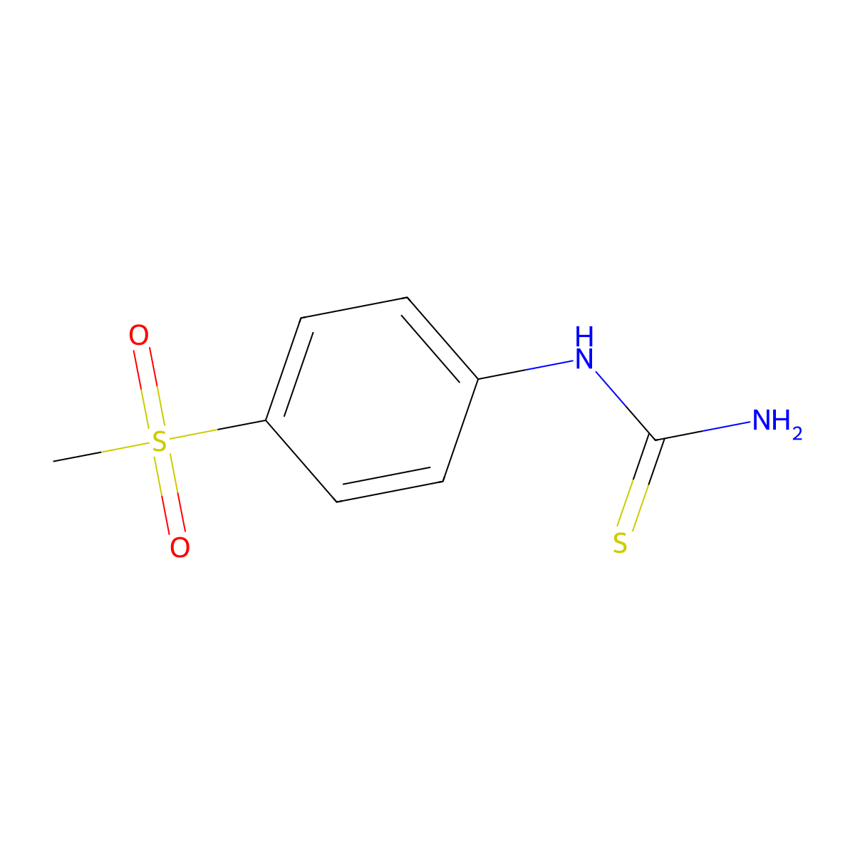 1-(4-(Methylsulfonyl)phenyl)thiourea molecular structure, CAS 84783-67-5