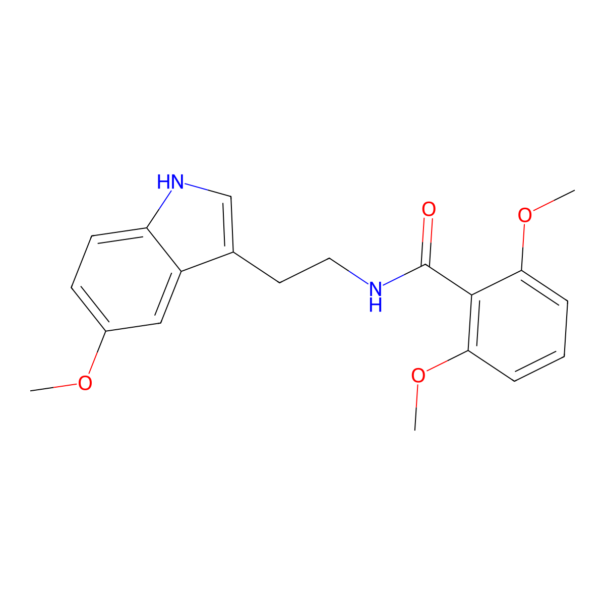 2,6-dimethoxy-N-[2-(5-methoxy-1H-indol-3-yl)ethyl]benzamide molecular structure, CAS 847851-43-8