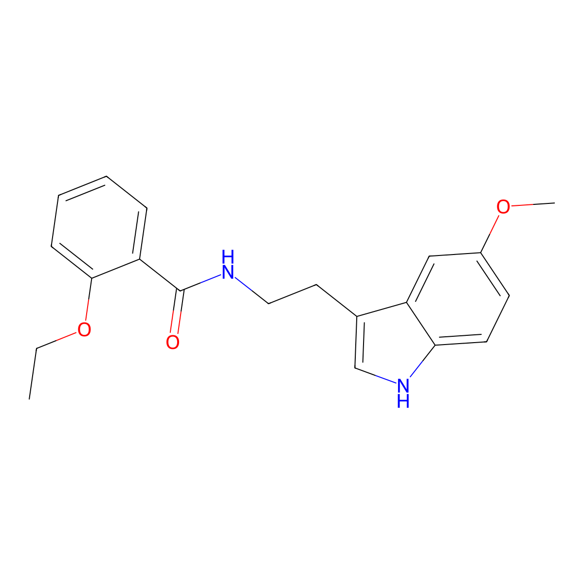 2-ethoxy-N-[2-(5-methoxy-1H-indol-3-yl)ethyl]benzamide molecular structure, CAS 847851-74-5