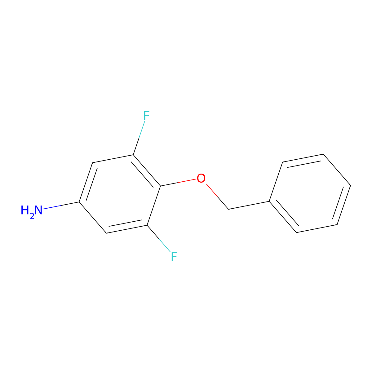 4-(Benzyloxy)-3,5-difluoroaniline molecular structure, CAS 847861-59-0