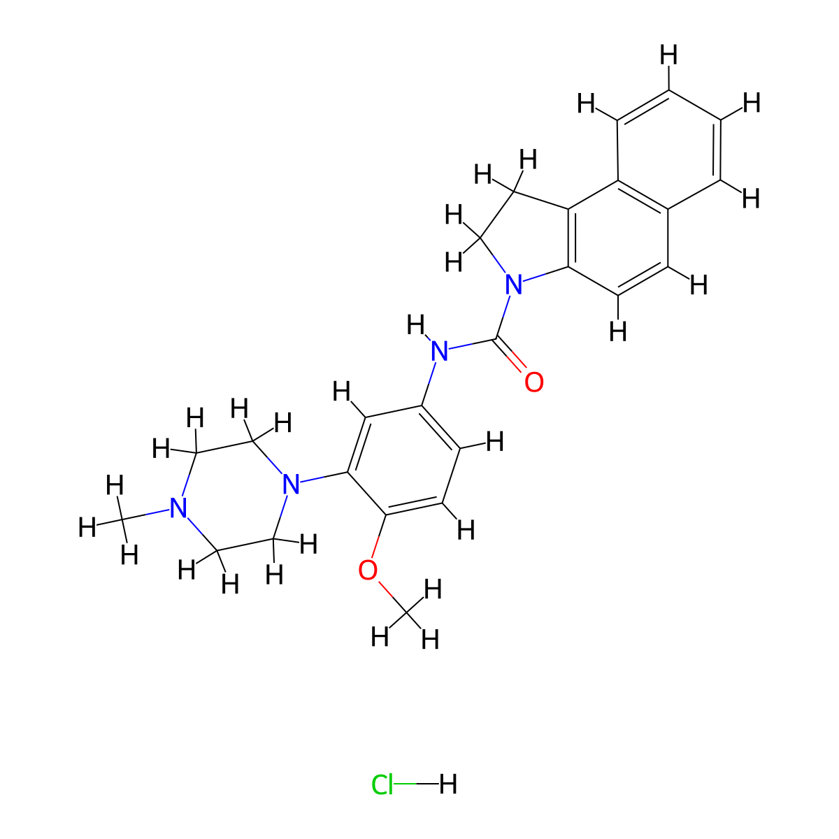 S 32212 hydrochloride molecular structure, CAS 847871-78-7