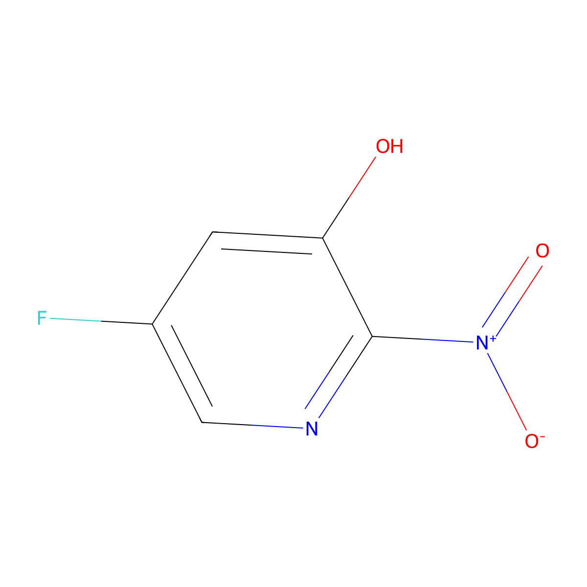 5-Fluoro-2-nitropyridin-3-ol molecular structure, CAS 847902-56-1
