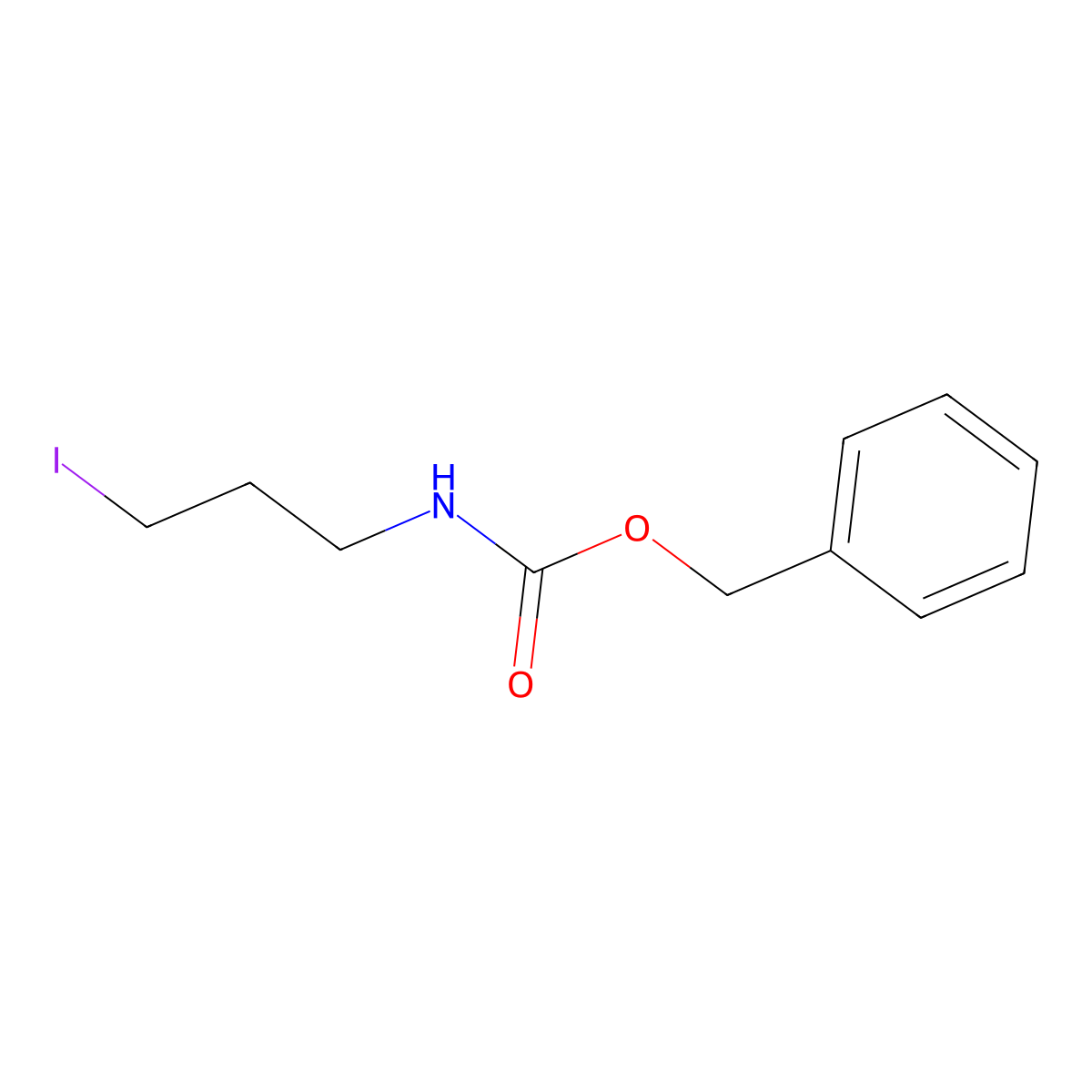 Benzyl (3-iodopropyl)carbamate molecular structure, CAS 84792-78-9