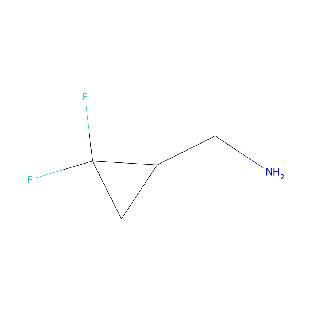 (2,2-Difluorocyclopropyl)methanamine molecular structure, CAS 847926-81-2