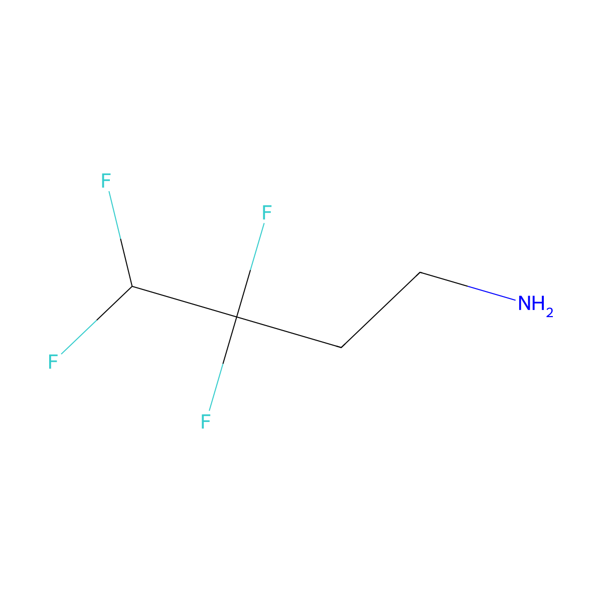 3,3,4,4-Tetrafluorobutylamine molecular structure, CAS 847926-82-3