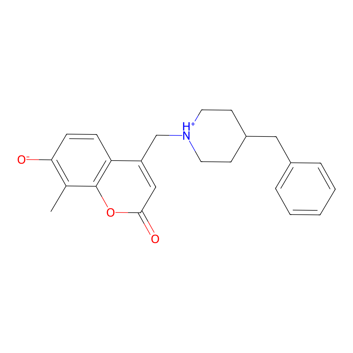4-[(4-benzylpiperidin-1-yl)methyl]-7-hydroxy-8-methyl-2H-chromen-2-one molecular structure, CAS 847932-18-7