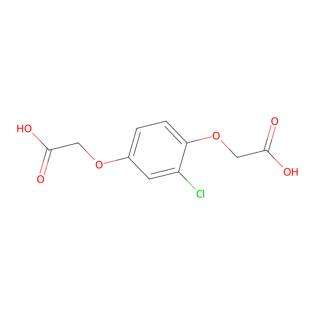 2,2'-[(2-Chloro-1,4-phenylene)bis(oxy)]diacetic acid molecular structure, CAS 84794-72-9