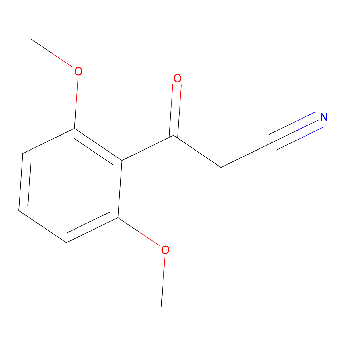 2,6-Dimethoxybenzoylacetonitrile molecular structure, CAS 847951-47-7