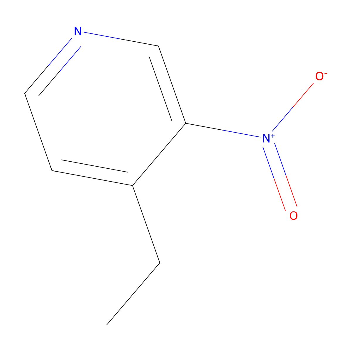 4-Ethyl-3-nitro-pyridine molecular structure, CAS 847974-76-9