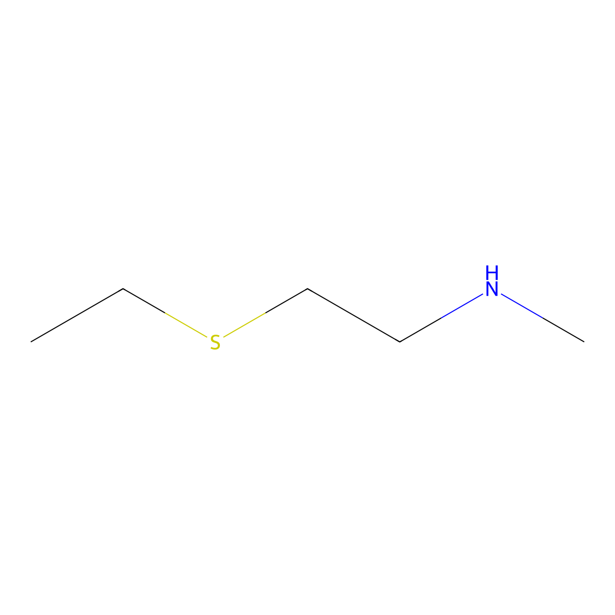 [2-(Ethylsulfanyl)ethyl](methyl)amine molecular structure, CAS 847975-59-1