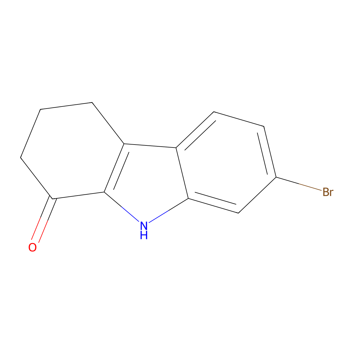 7-bromo-2,3,4,9-tetrahydro-1H-carbazol-1-one molecular structure, CAS 847987-95-5