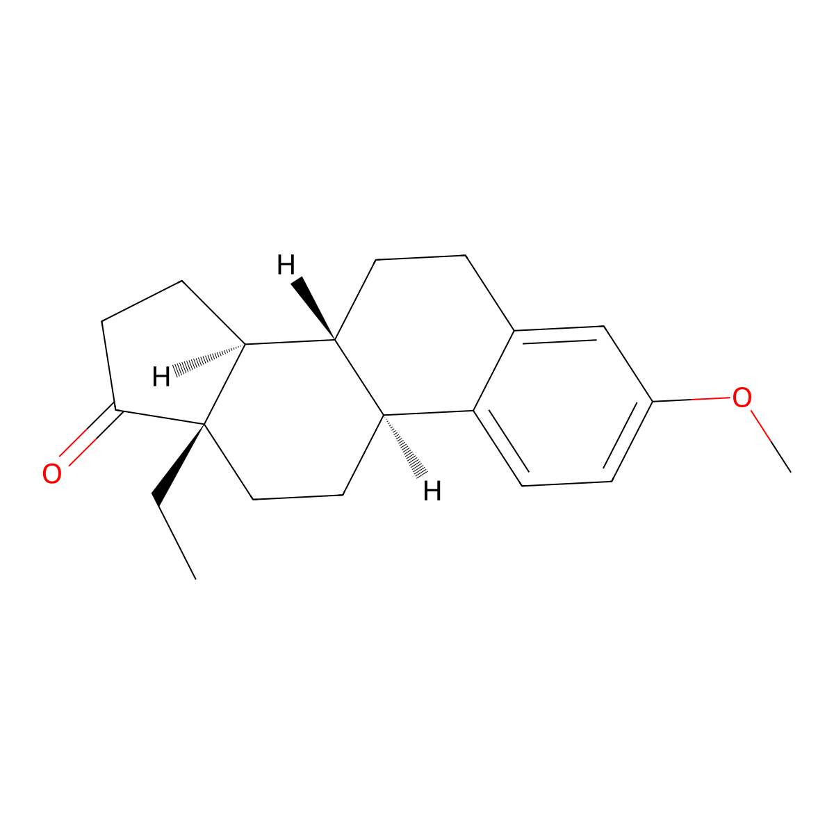Ethylmetrienone molecular structure, CAS 848-04-4