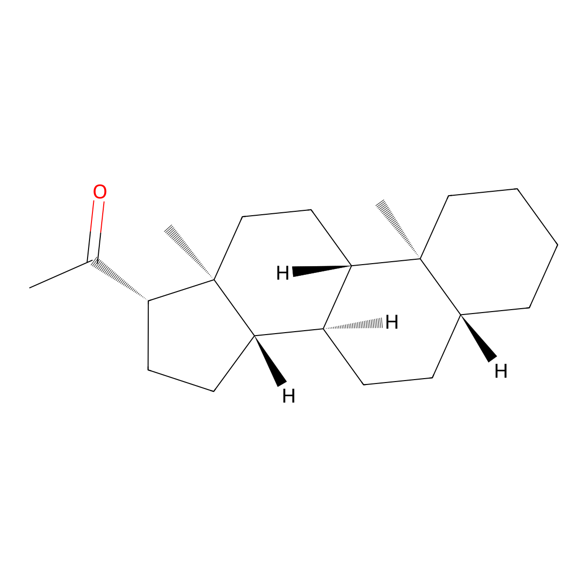 5alpha-Pregnan-20-one molecular structure, CAS 848-62-4