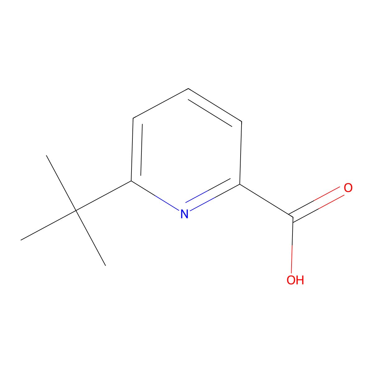 6-tert-Butylpyridine-2-carboxylic acid molecular structure, CAS 848027-99-6