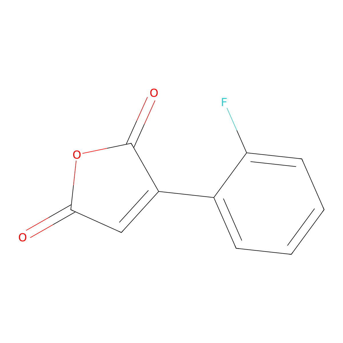 3-(2-Fluorophenyl)-2,5-dihydrofuran-2,5-dione molecular structure, CAS 848031-16-3