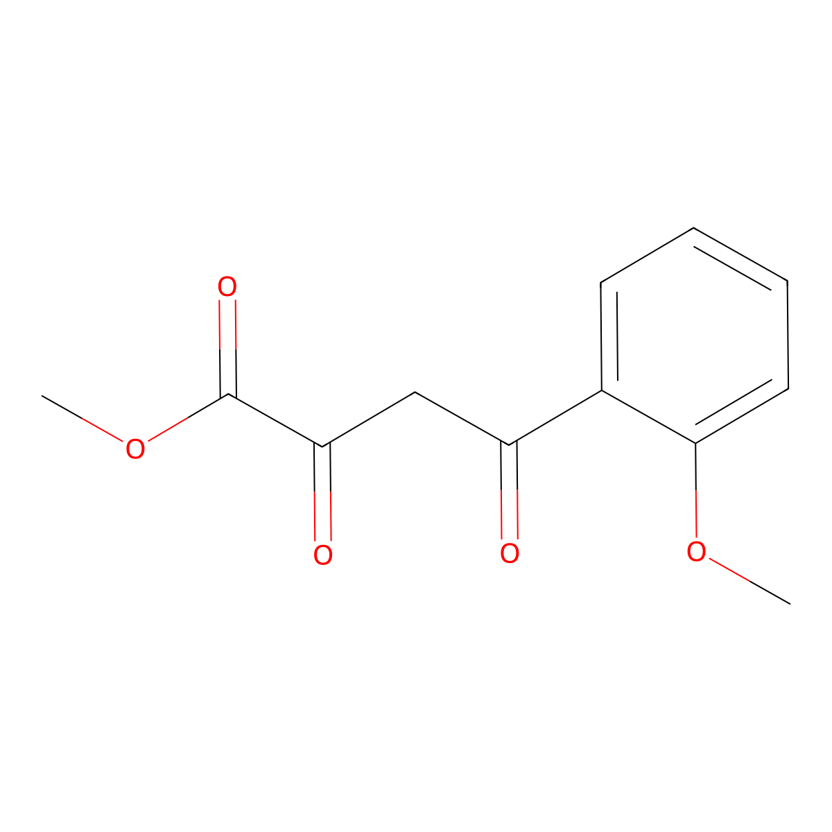 Methyl 4-(2-methoxyphenyl)-2,4-dioxobutanoate molecular structure, CAS 848052-89-1