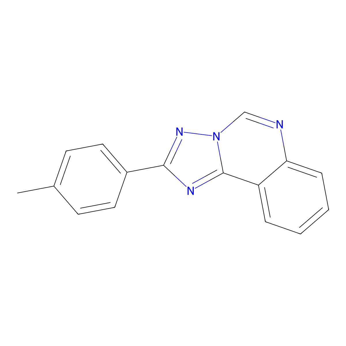 [1,2,4]Triazolo[1,5-c]quinazoline, 2-(4-methylphenyl)- molecular structure, CAS 848053-13-4