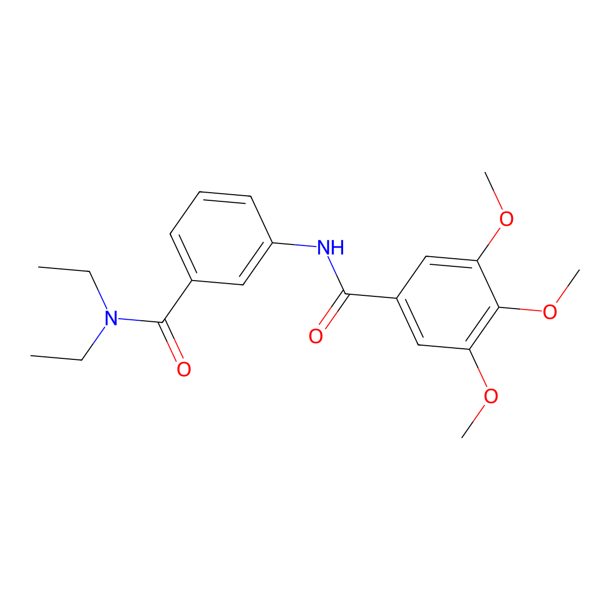 N-[3-(diethylcarbamoyl)phenyl]-3,4,5-trimethoxybenzamide molecular structure, CAS 848069-12-5