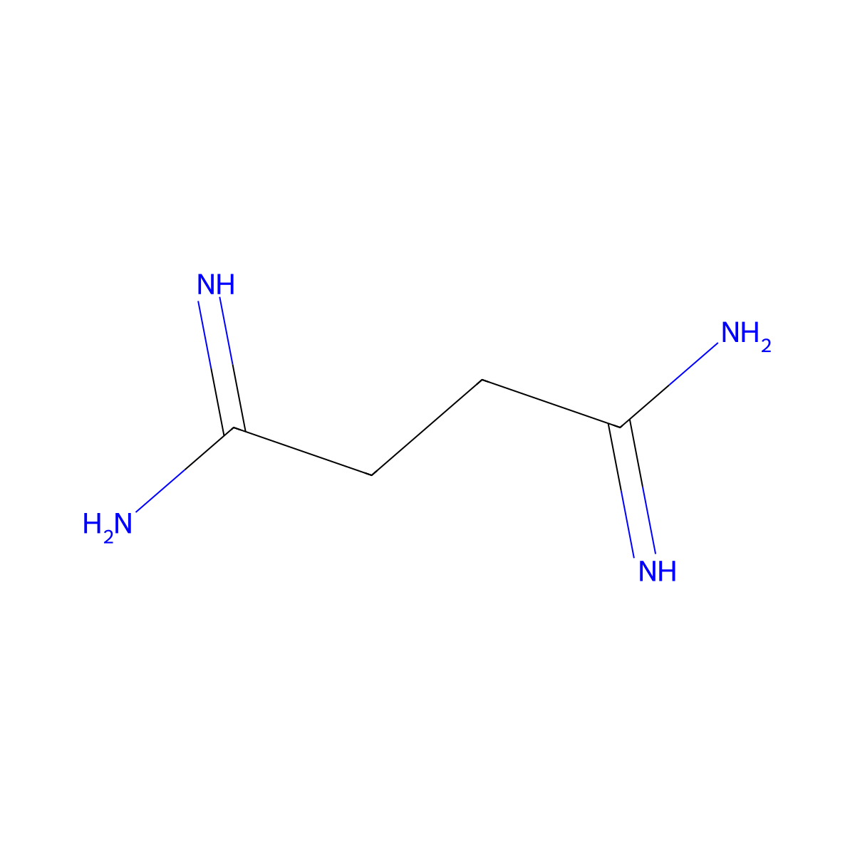 Butanebis(imidamide) molecular structure, CAS 84807-67-0