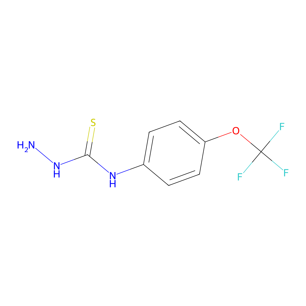4-(4-Trifluoromethoxyphenyl)thiosemicarbazide molecular structure, CAS 848079-91-4