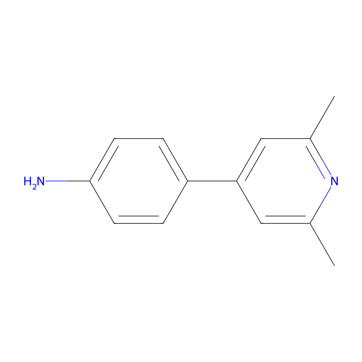 4-(2,6-Dimethyl-4-pyridinyl)benzenamine molecular structure, CAS 848088-52-8