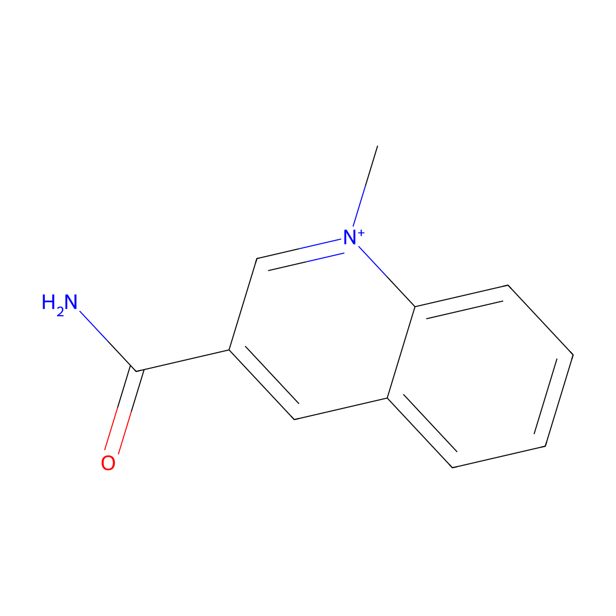 3-Carbamoyl-1-methylquinolin-1-ium molecular structure, CAS 84811-85-8
