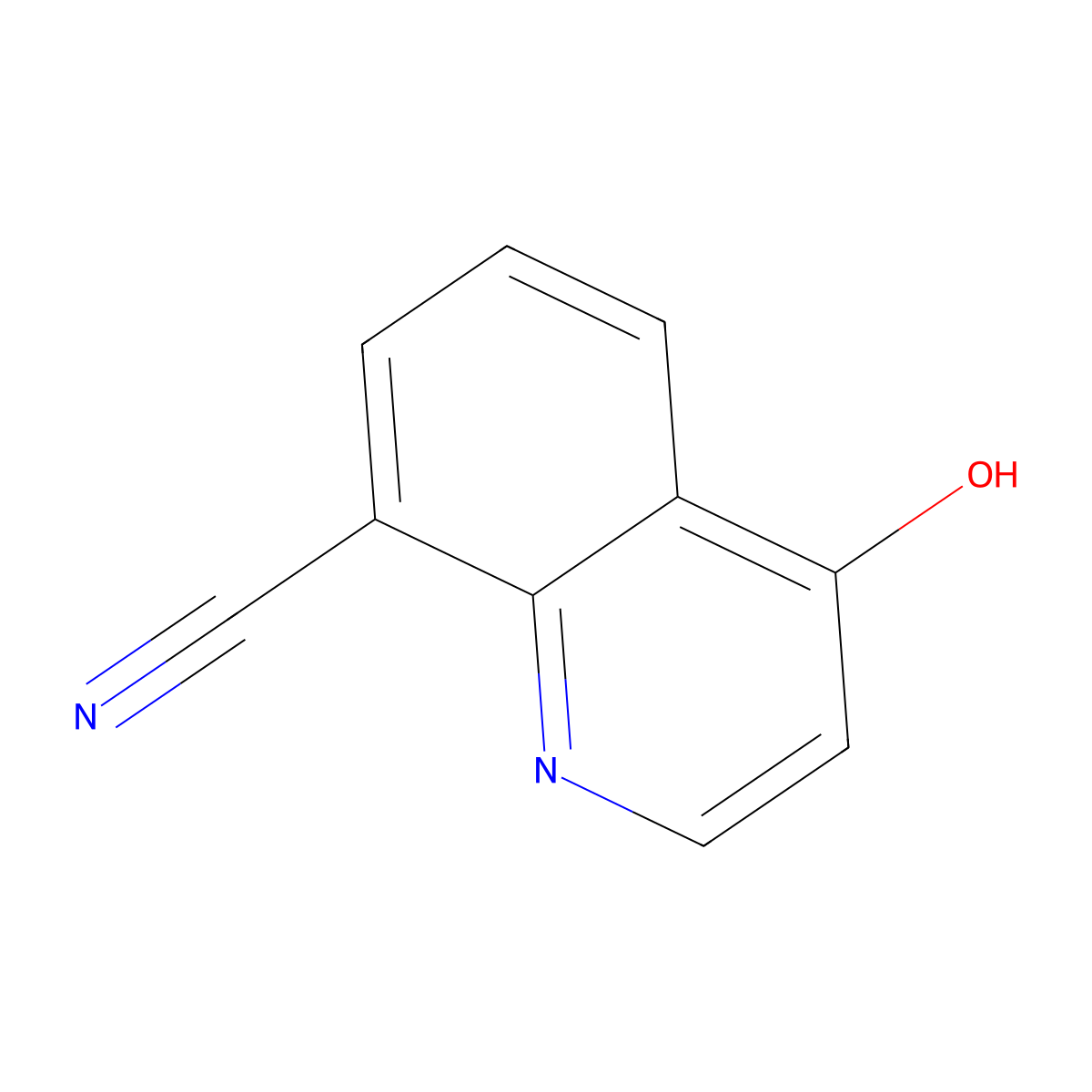 4-Hydroxy-8-cyanoquinoline molecular structure, CAS 848128-91-6