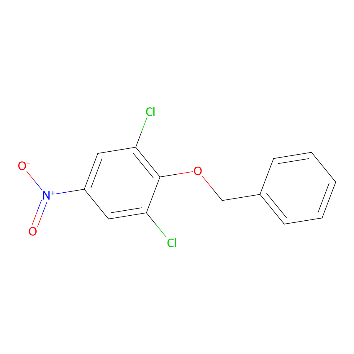2-(Benzyloxy)-1,3-dichloro-5-nitrobenzene molecular structure, CAS 848133-03-9